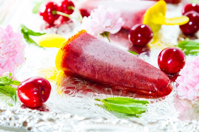 Inghetata raw din cirese